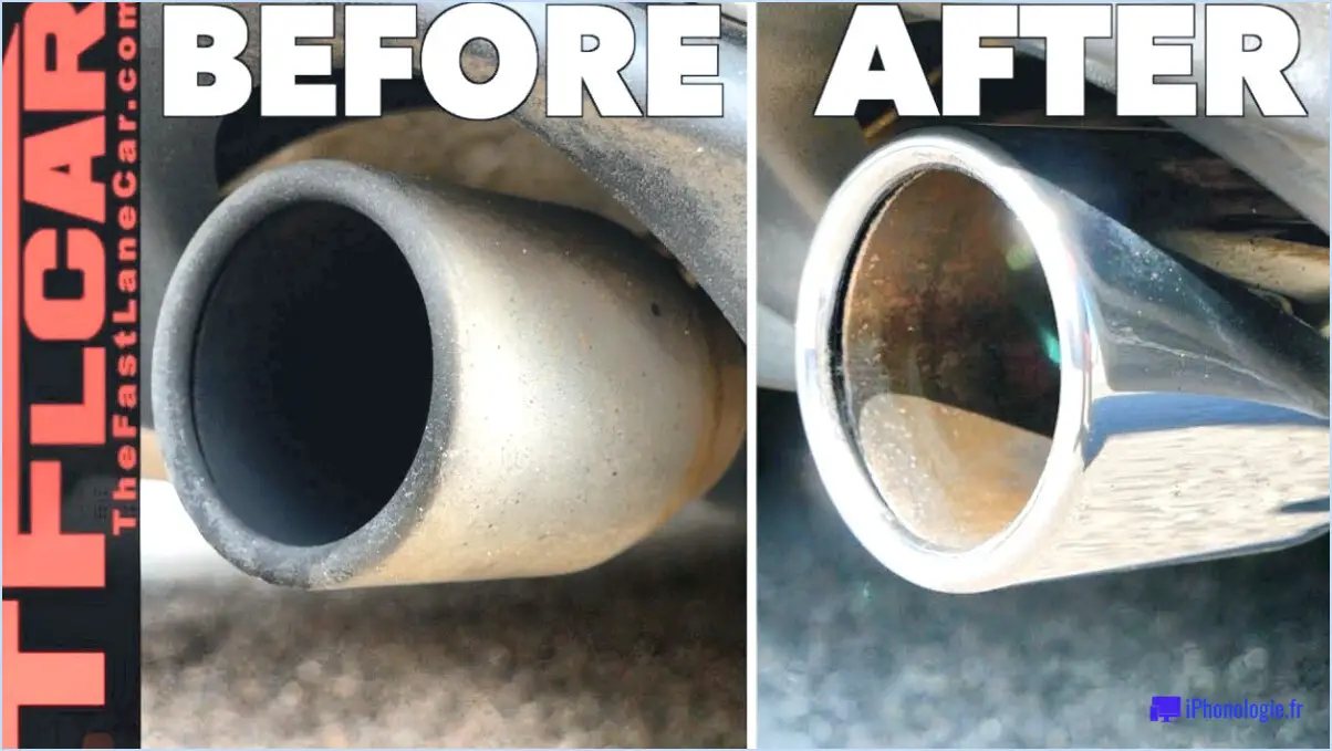 Comment nettoyer un tuyau d'échappement chromé?