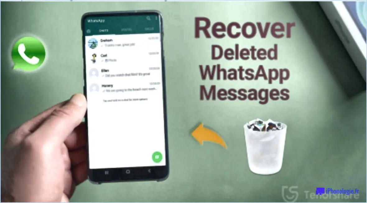 Comment récupérer les messages vocaux whatsapp supprimés sur l'iphone?