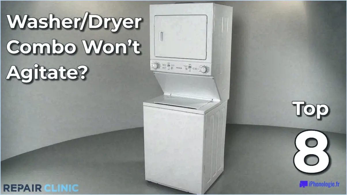 Comment réinitialiser un lave-linge et un sèche-linge frigidaire empilables?