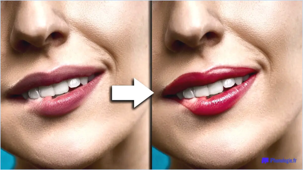 Comment rendre les lèvres brillantes dans photoshop?
