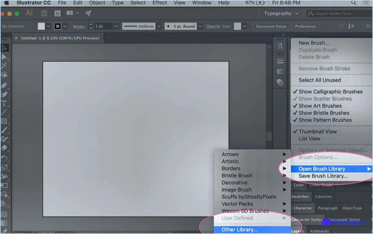 Comment sauvegarder les brosses dans illustrator?