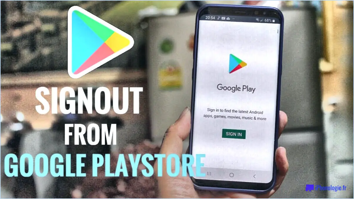 Comment se déconnecter de Google Play Games?