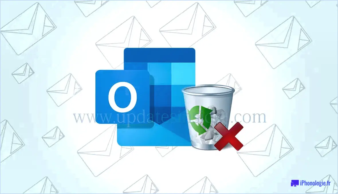 Comment supprimer définitivement des courriels d'Outlook?