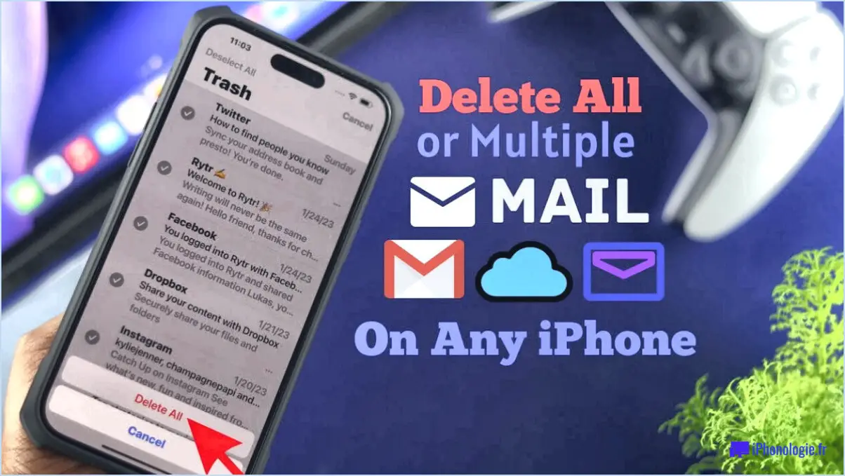 Comment supprimer définitivement les e-mails de Gmail sur mon iPhone?