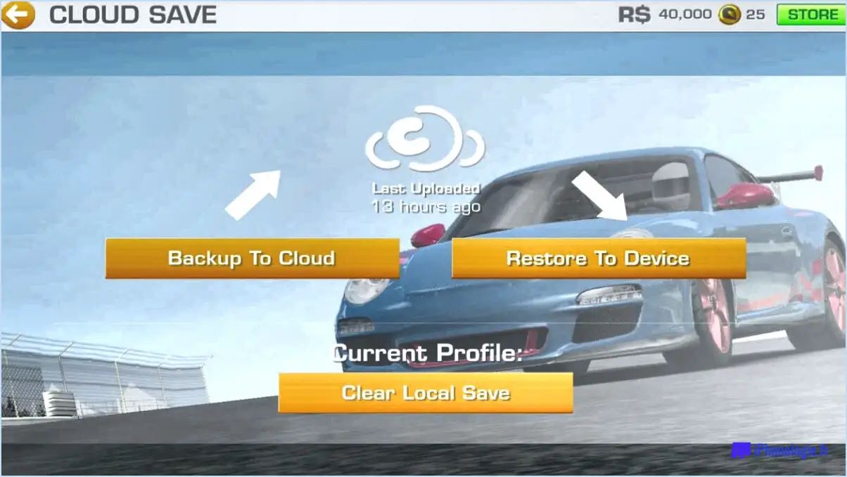 Comment supprimer le compte real racing 3?