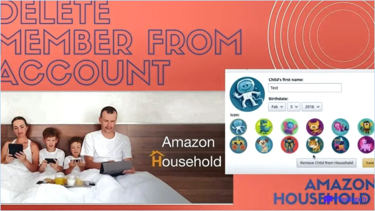 Comment supprimer un ménage Amazon?