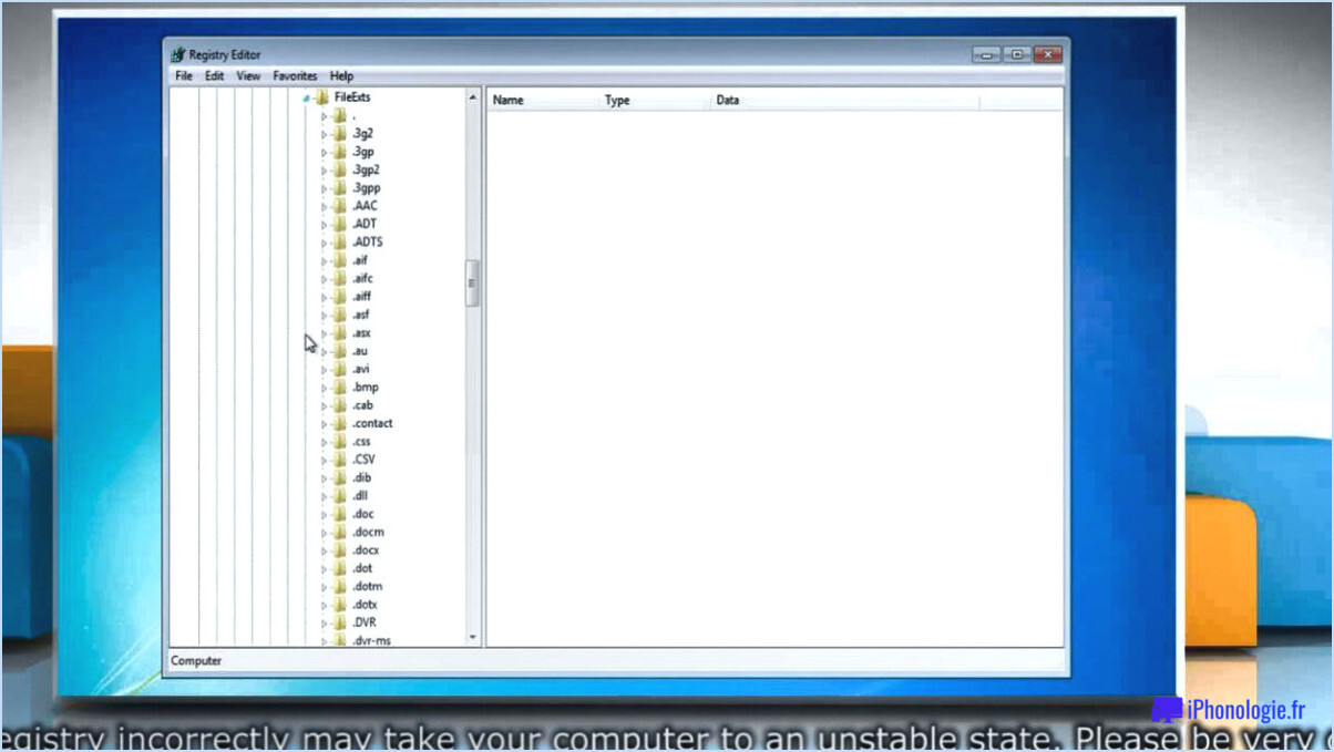 Comment supprimer un programme du démarrage dans le registre de windows 7?