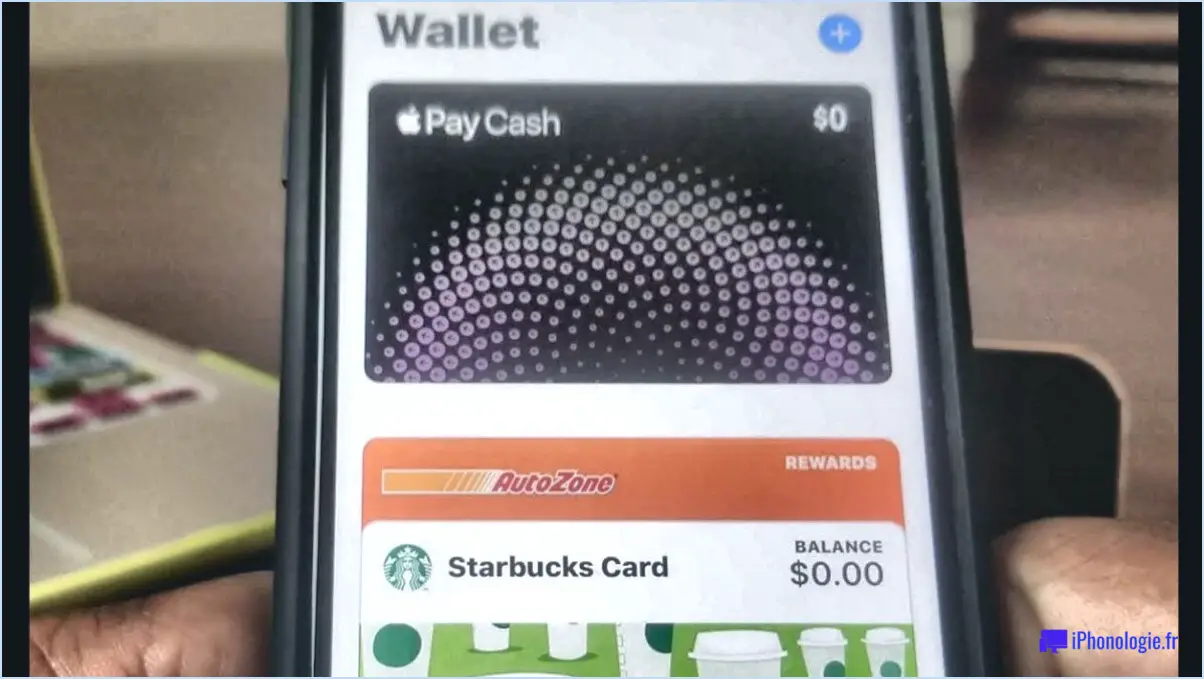 Comment supprimer une carte Starbucks du portefeuille Apple?