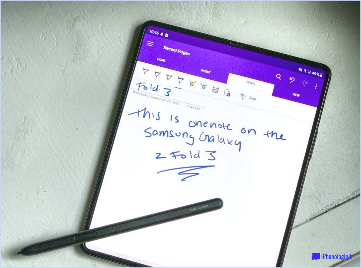 Comment synchroniser Samsung Notes avec Microsoft OneNote?