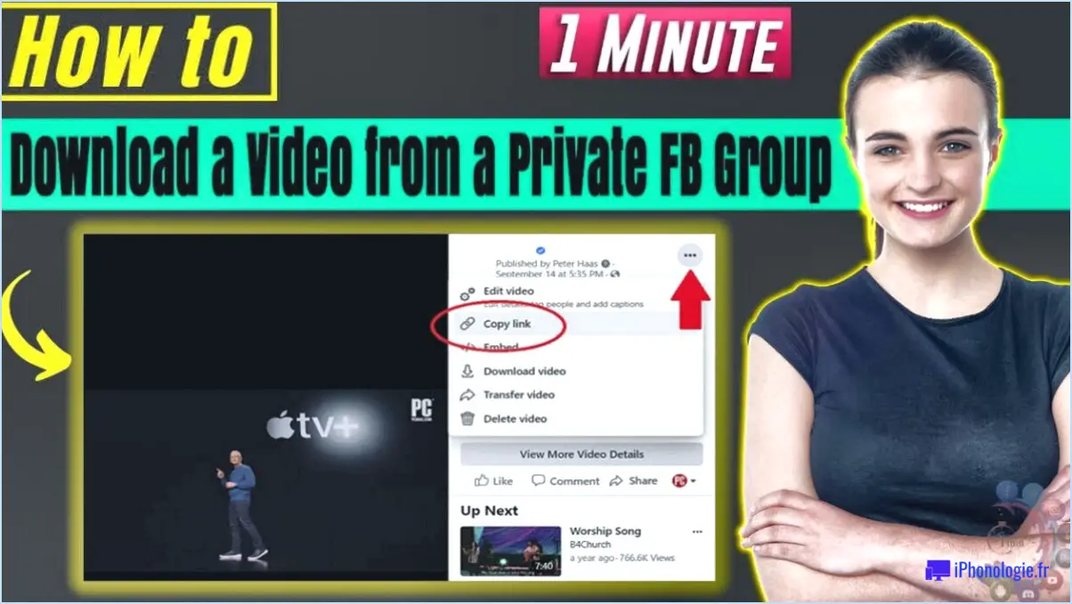 Comment télécharger des vidéos privées de facebook?