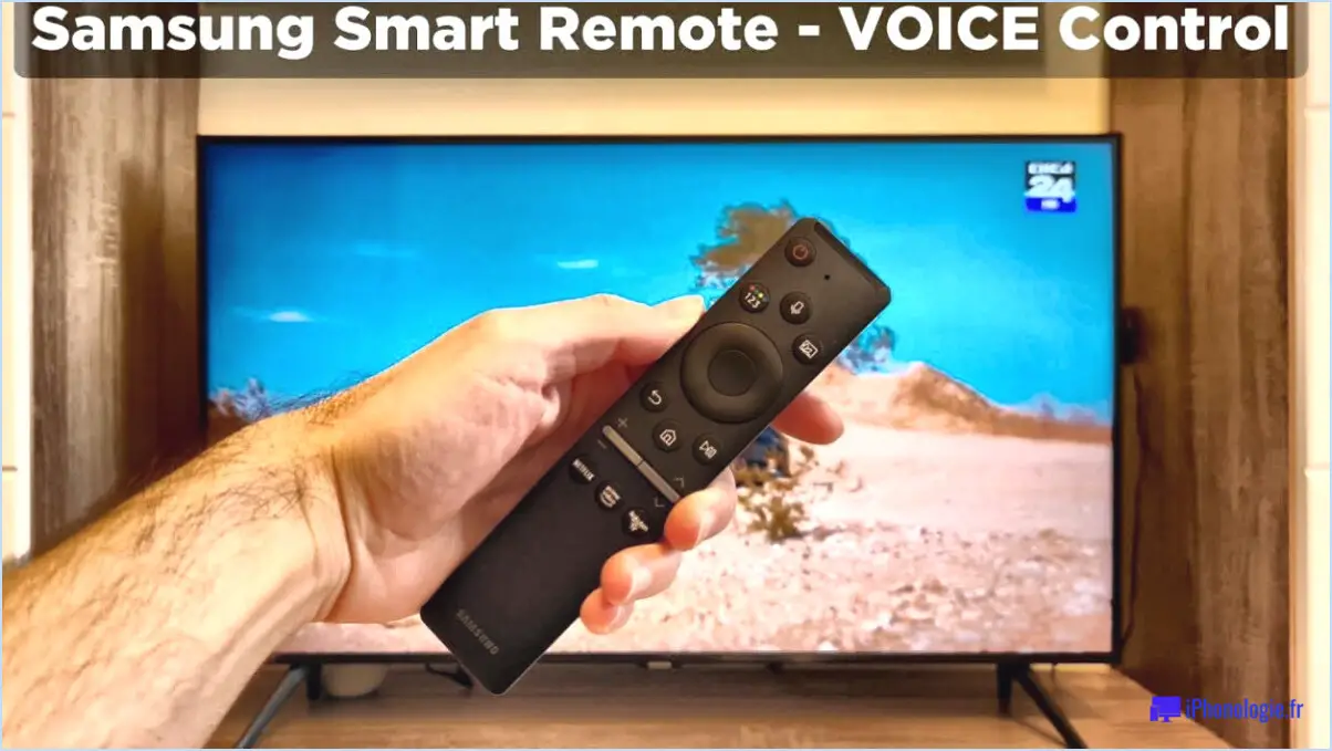 Comment utiliser la commande vocale sur samsung tv?