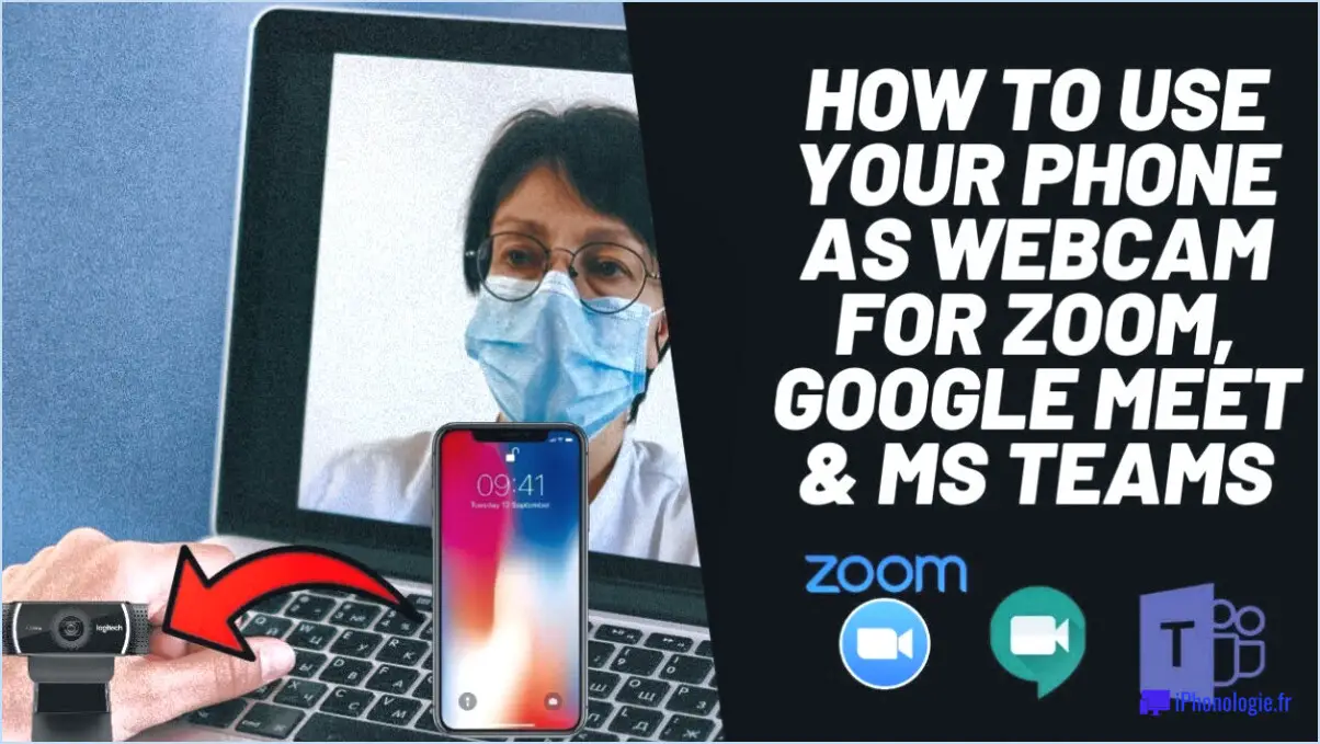 Comment utiliser votre iphone comme caméra de document dans Google meet?