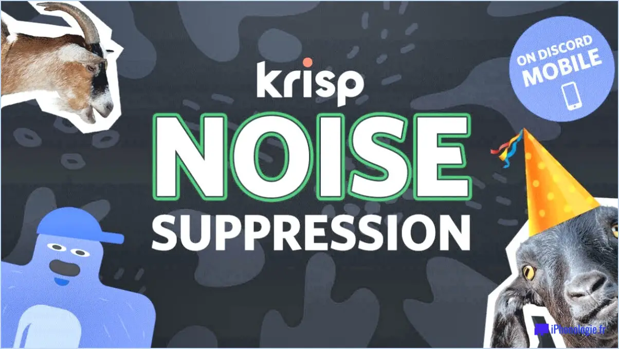 Discord : Qu'est-ce que la suppression du bruit de Krisp?