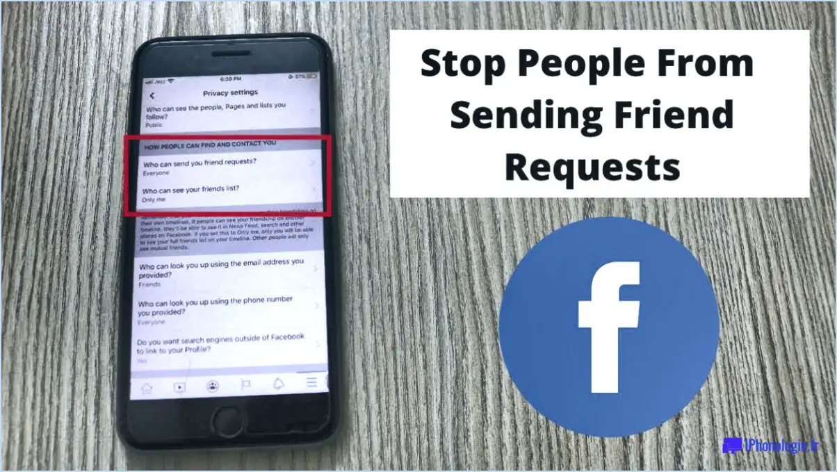 Facebook : Comment masquer les demandes d'amis?