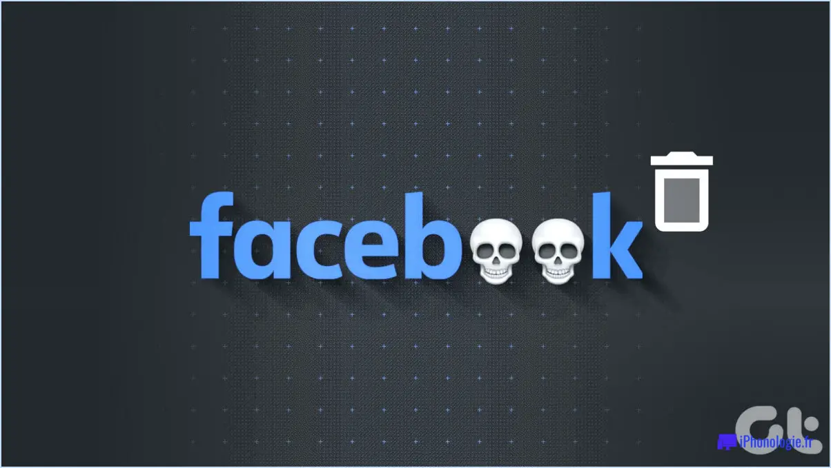 Facebook supprime-t-il les comptes des personnes décédées?