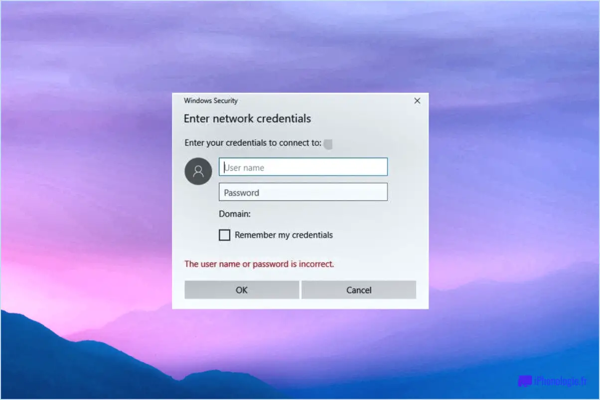 Fix click here to enter your most recent credential in windows 10?