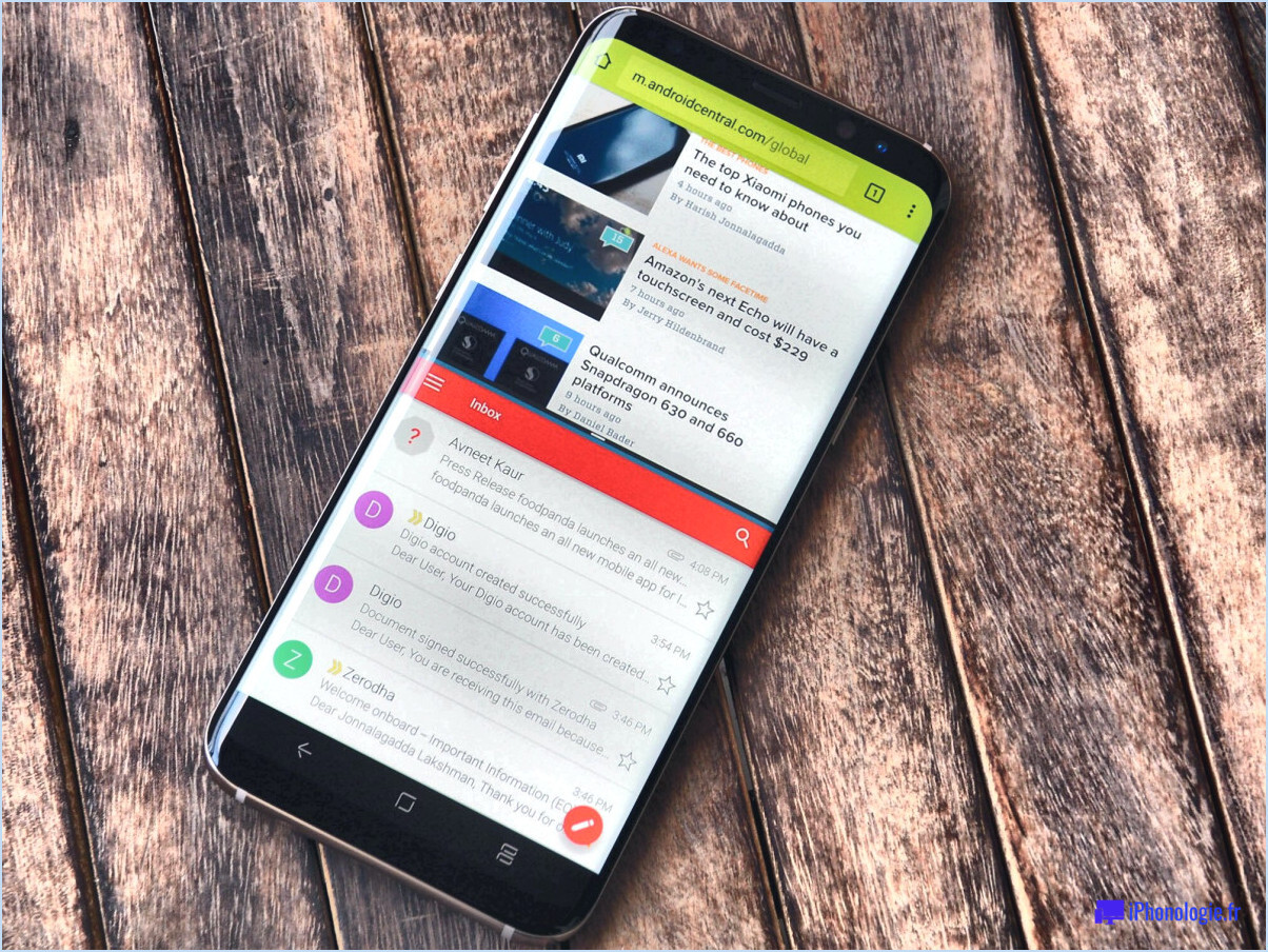 Galaxy S8 : comment utiliser les apps en écran partagé?
