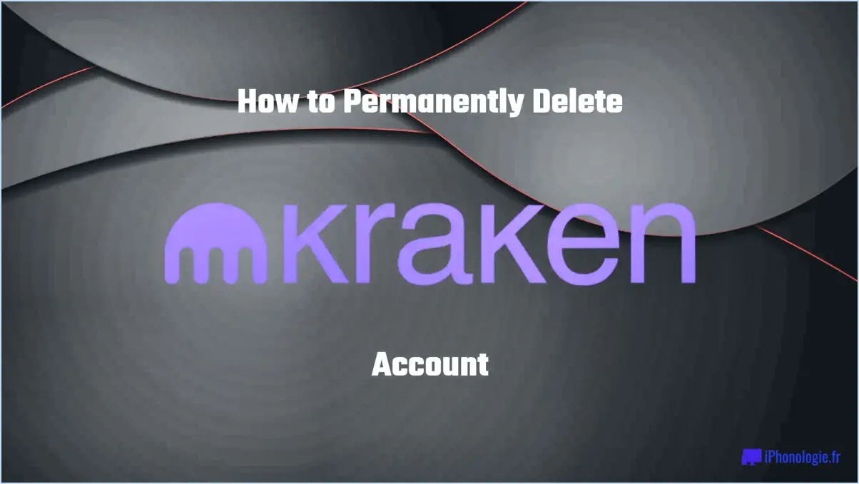 How to delete kraken account?
