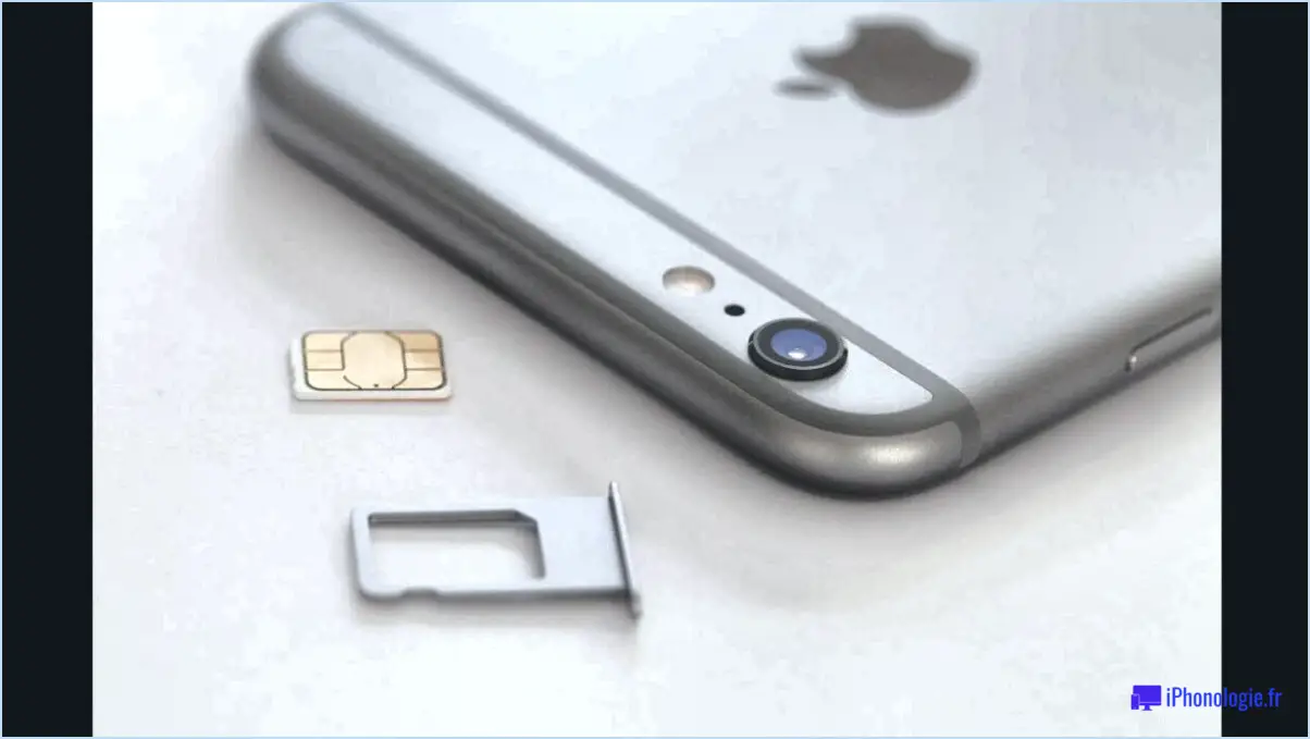 IPhone 6 : Installer ou retirer la carte SIM?