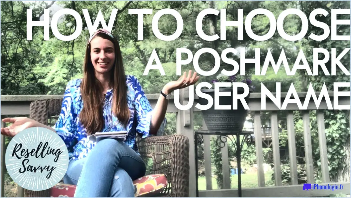 Pouvez-vous changer votre nom d'utilisateur pour poshmark?