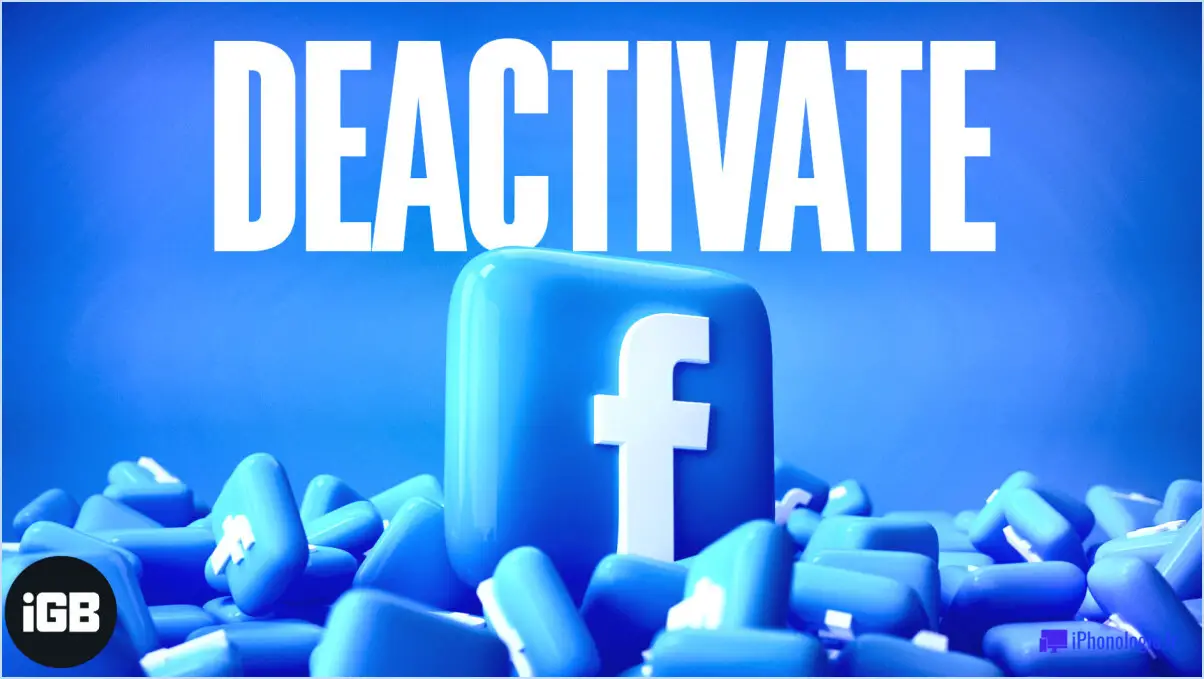 Qu'advient-il de mes pages si je désactive Facebook?