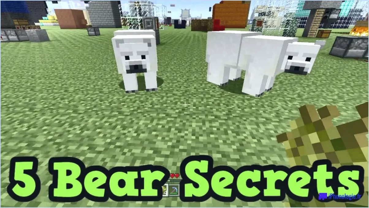 Que mangent les ours polaires dans minecraft xbox one?