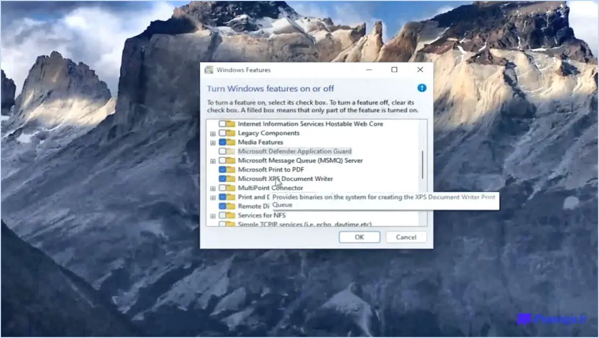 Réparer Microsoft XPS Writer manquant sur Windows 10?