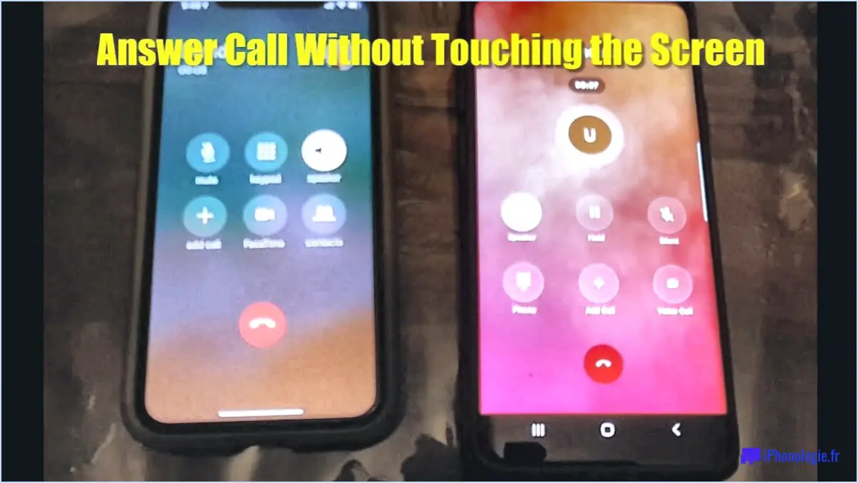 Samsung Galaxy : Répondre au téléphone sans toucher l'écran?