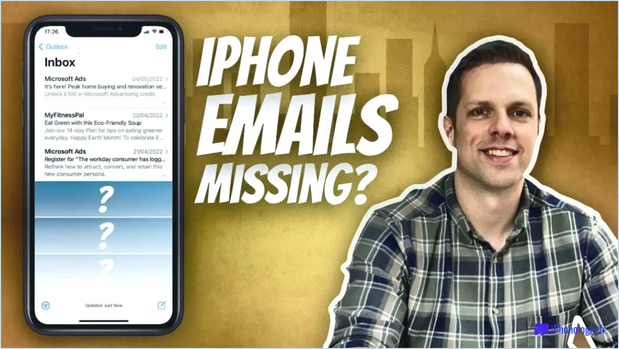 Tous les emails ont disparu de l'iphone?