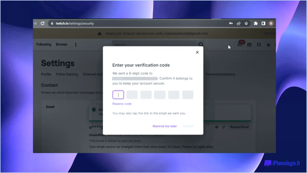 Twitch.tv : Comment mettre à jour votre mot de passe ou activer l'authentification à deux facteurs?
