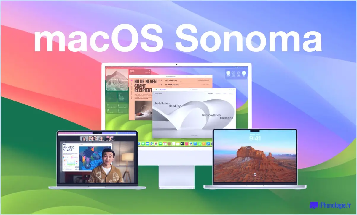 MacOS Sonoma est disponible pour télécharger et installer maintenant