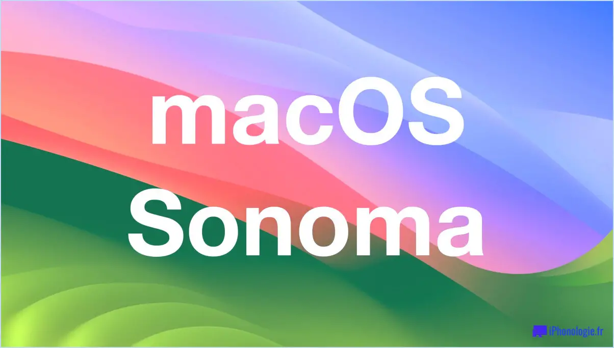 MacOS Sonoma RC est disponible en téléchargement