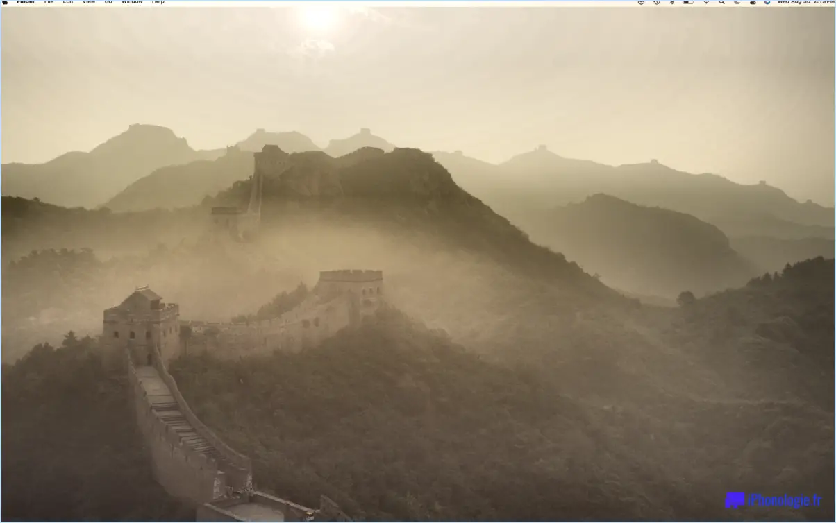 Fond d'écran MacOS Sonoma: Silhouette en Chine