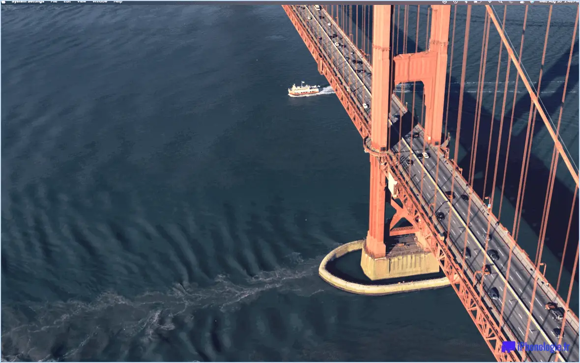 Fond d'écran de MacOS Sonoma: San Francisco Golden Gate Bridge