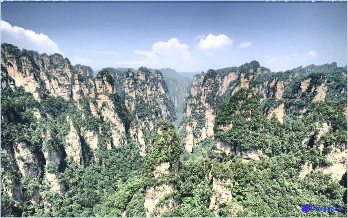 Fond d'écran macos sonoma: montagnes chinoises