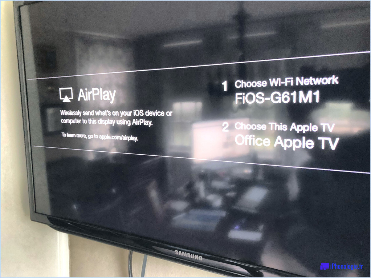 Apple tv bloqué sur l'écran airplay?