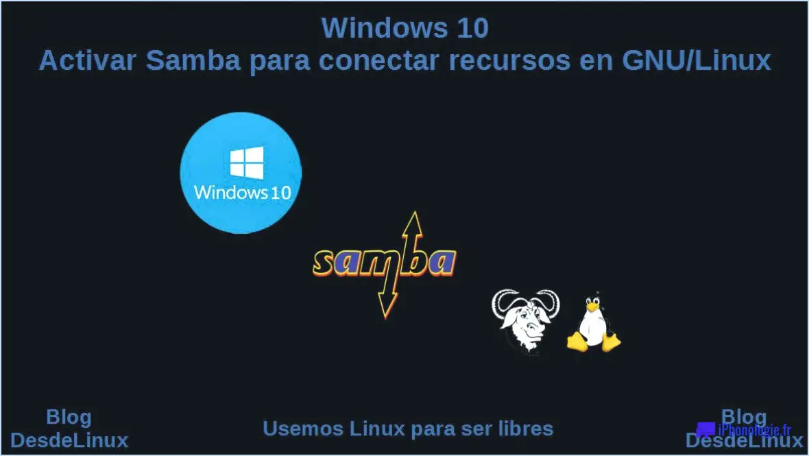 Comment activer samba direct sur windows 10?