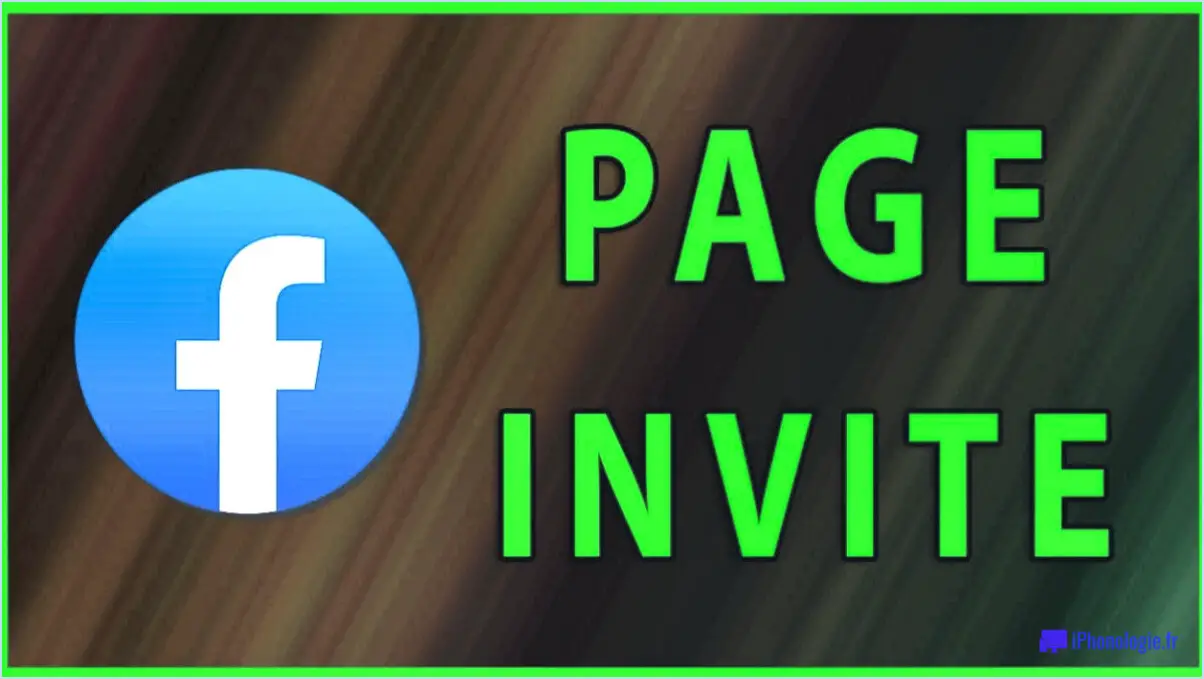 Comment ajouter un bouton d'invitation à ma page facebook?