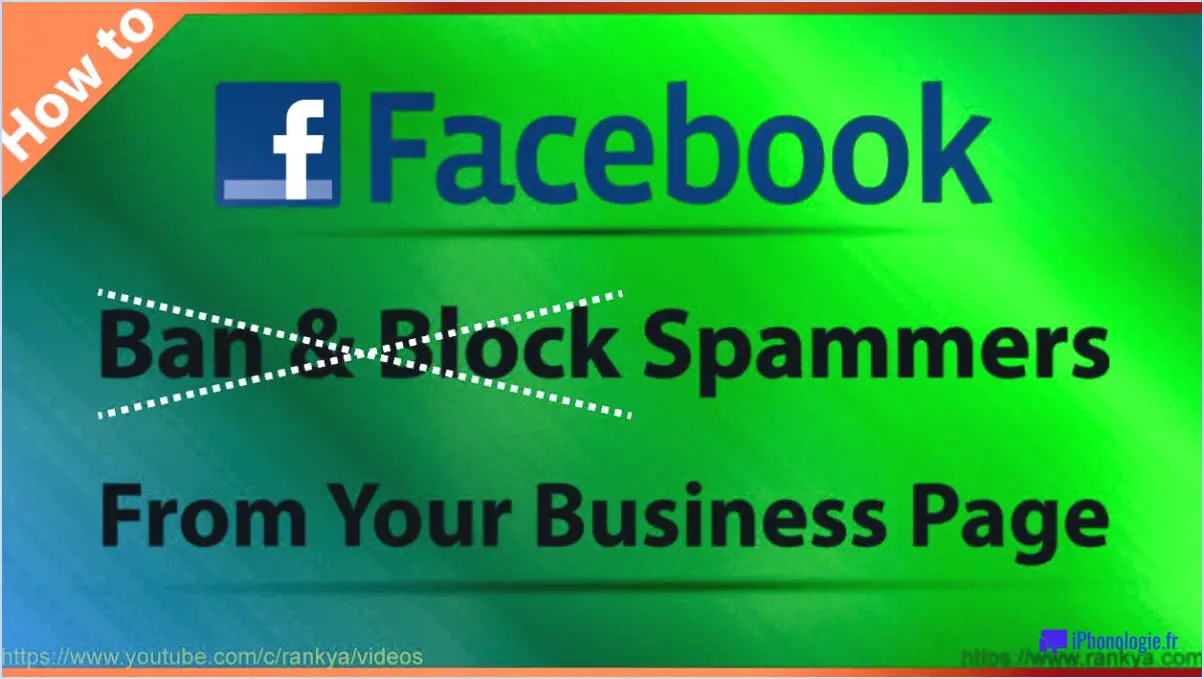 Comment bloquer quelqu'un de votre page d'affaires facebook?