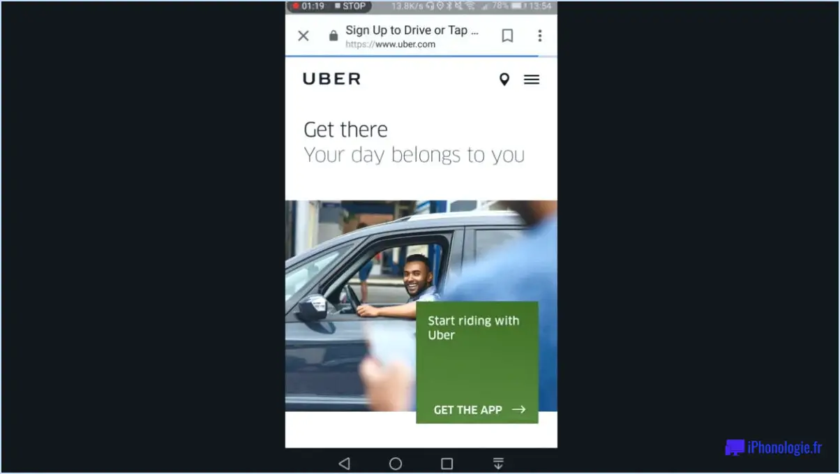 Comment changer de véhicule sur l'application Uber?