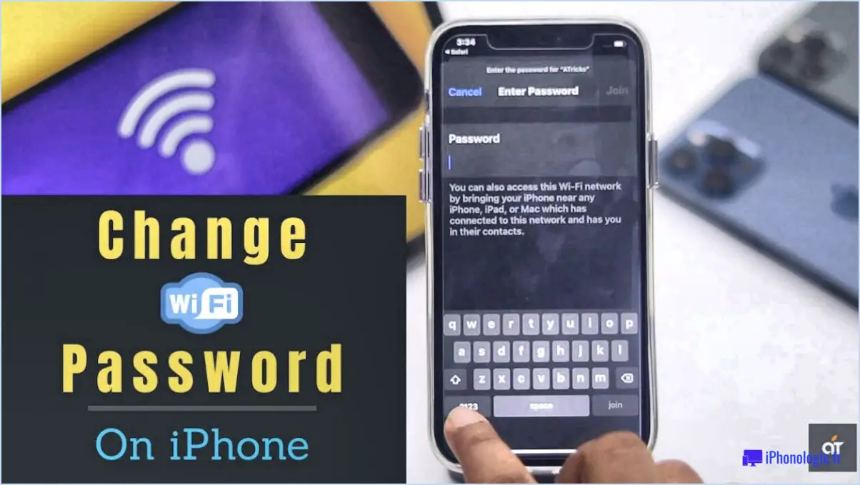 Comment changer le mot de passe wifi depuis l'iphone?