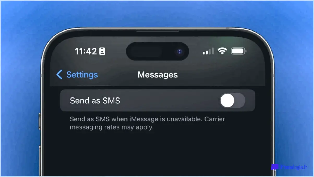 Comment empêcher l'envoi d'un message sur l'iphone?
