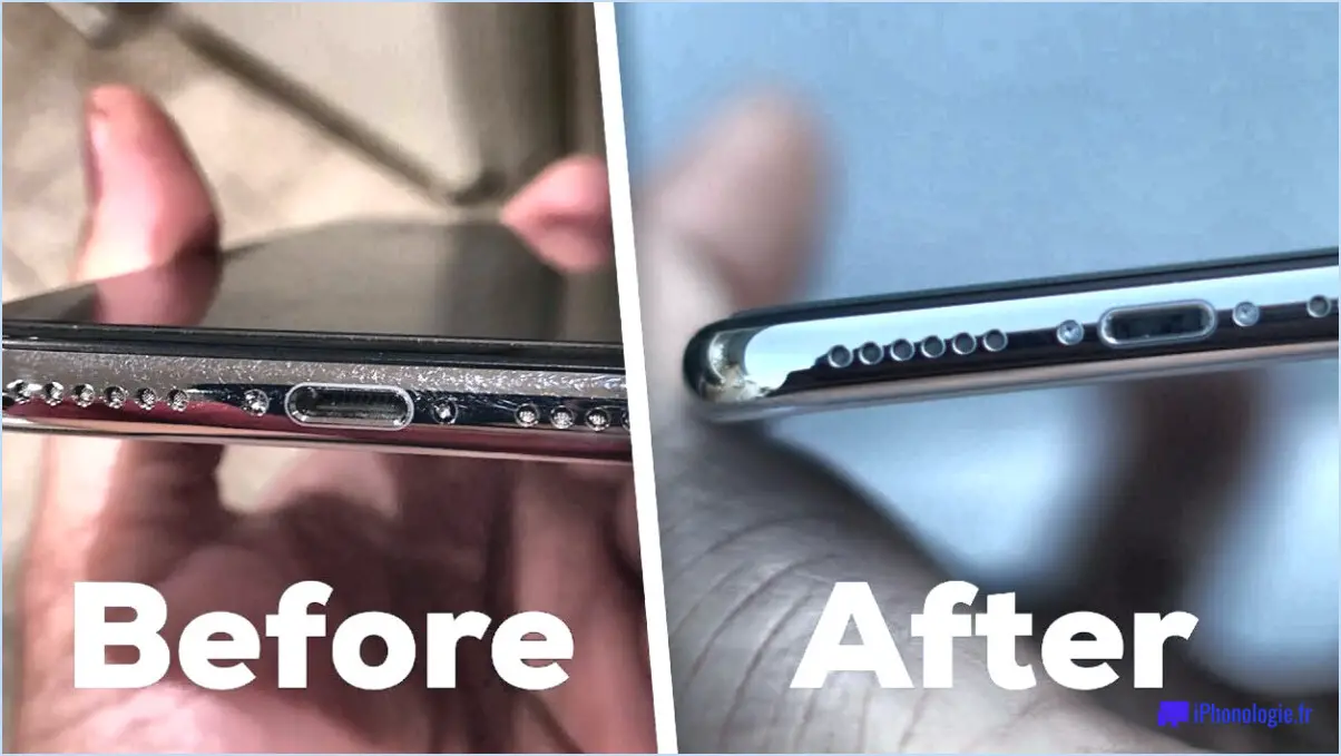 Comment enlever les rayures sur les côtés de l'iphone?
