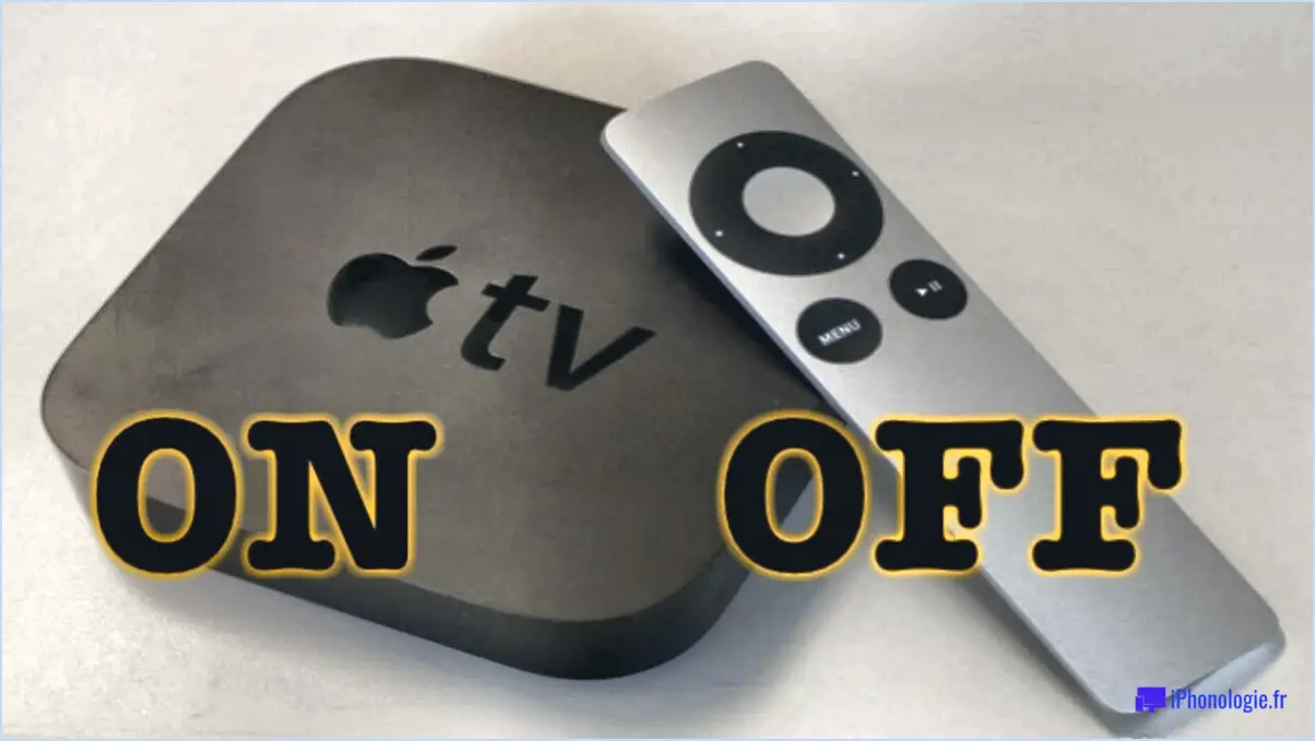 Comment éteindre l'Apple TV+ ?