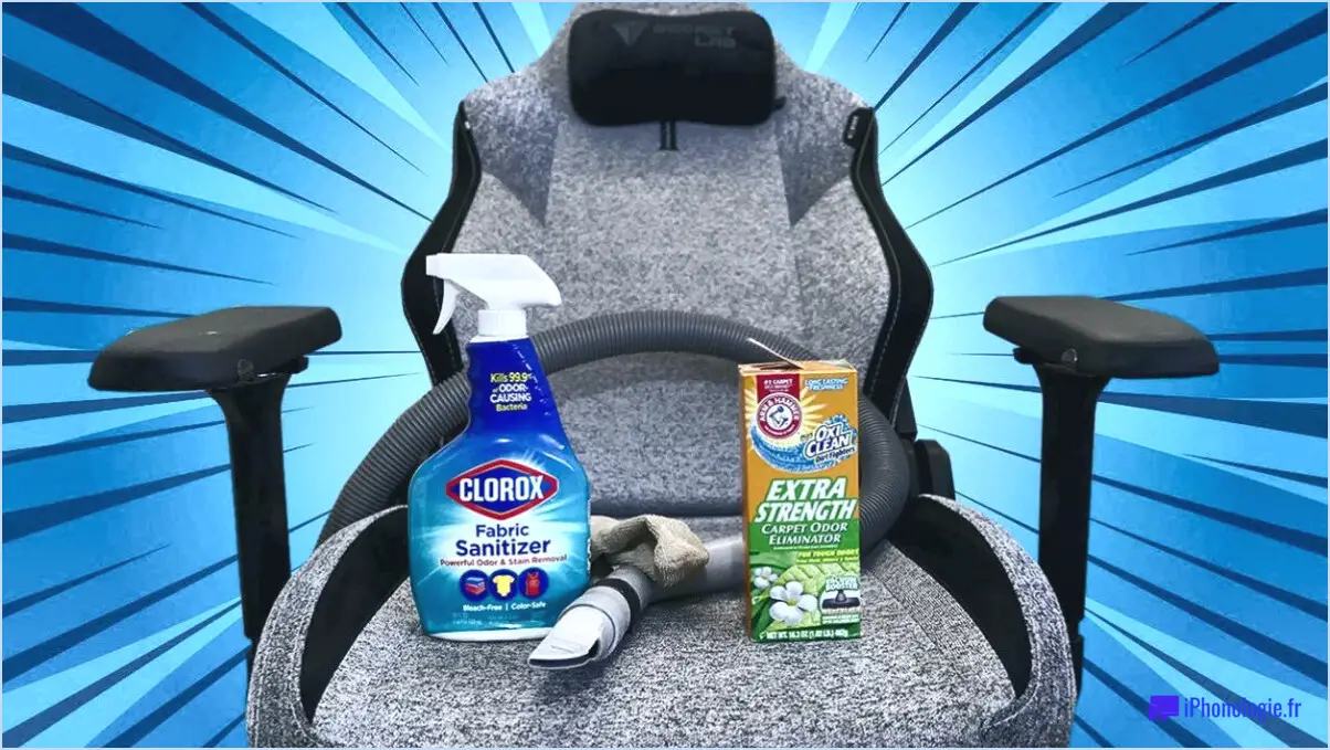 Comment nettoyer l'odeur d'une chaise de bureau?