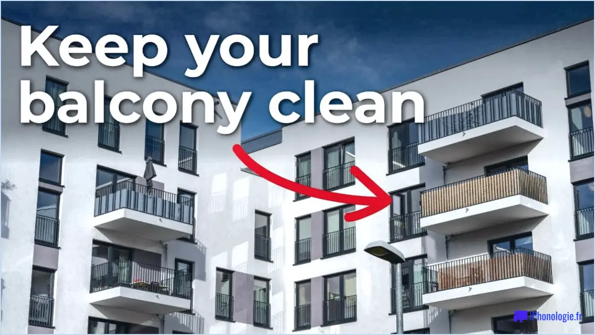 Comment nettoyer un balcon sans tuyau d'arrosage?
