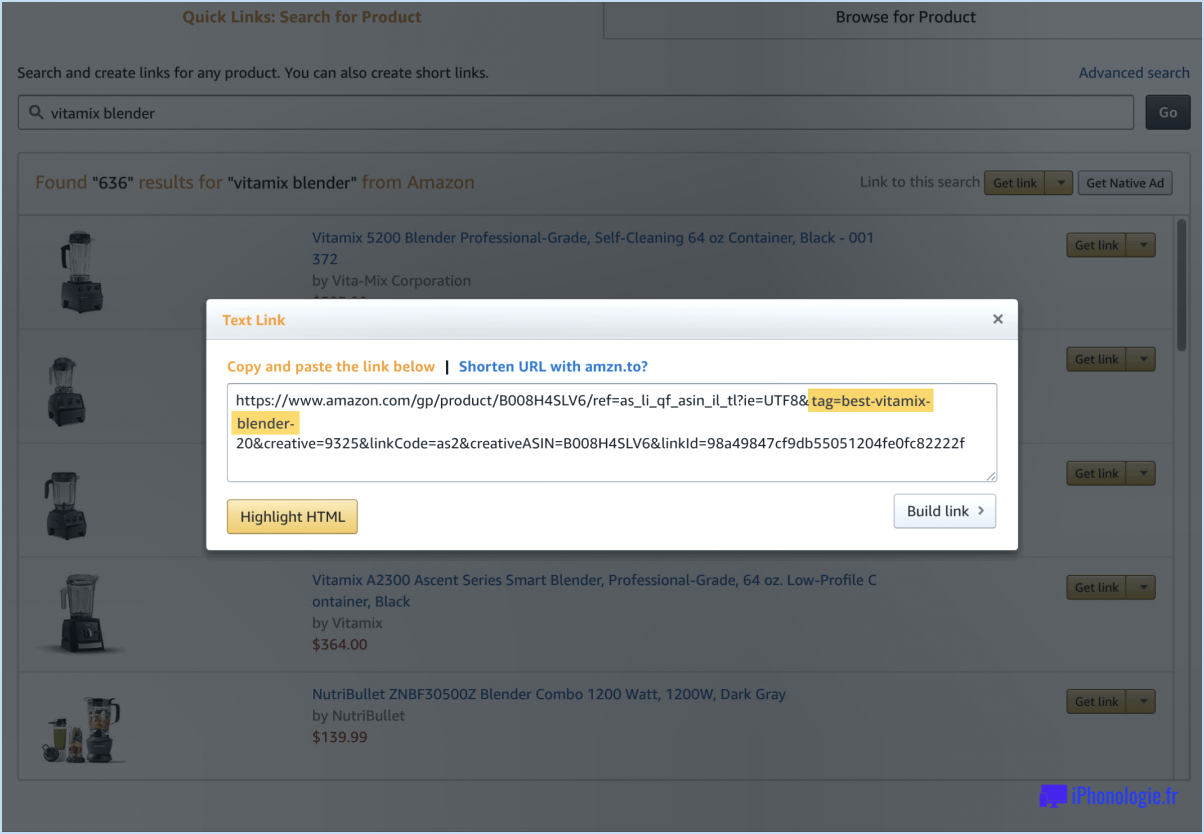 Comment supprimer mon identifiant de suivi de l'affiliation Amazon?