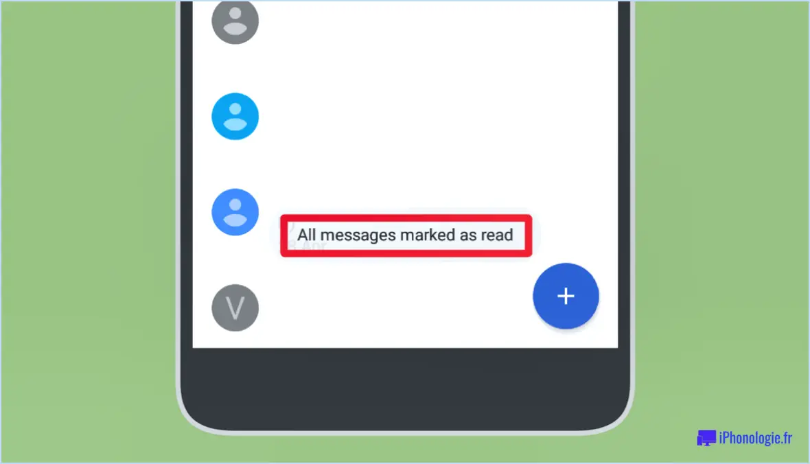 Comment trouver les messages non lus sur android?