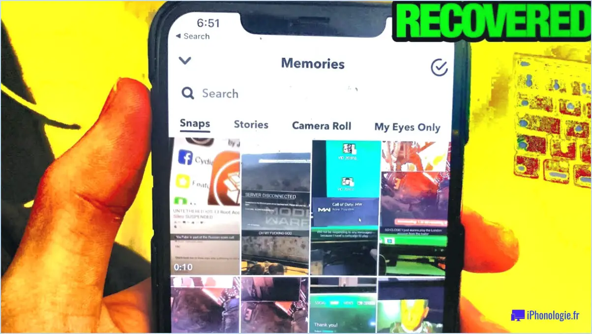 Où vont les souvenirs effacés de Snapchat?