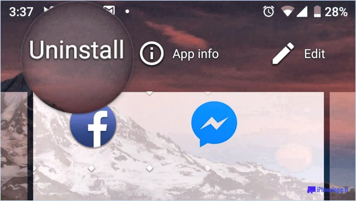 Que se passe-t-il si je supprime l'application Messenger?
